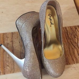 Rose gold heels from A'gaci